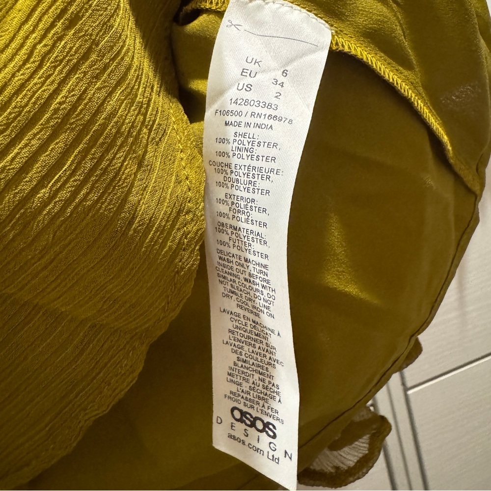 ASOS Macrame Ruffle Sleeve Mini Dress - Picture 5 of 7